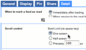 Fastladder Settings Detail
